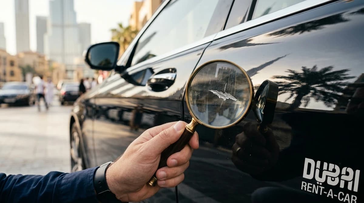Scratches and Damage on a Rental Car in Dubai: What You'll Be Charged