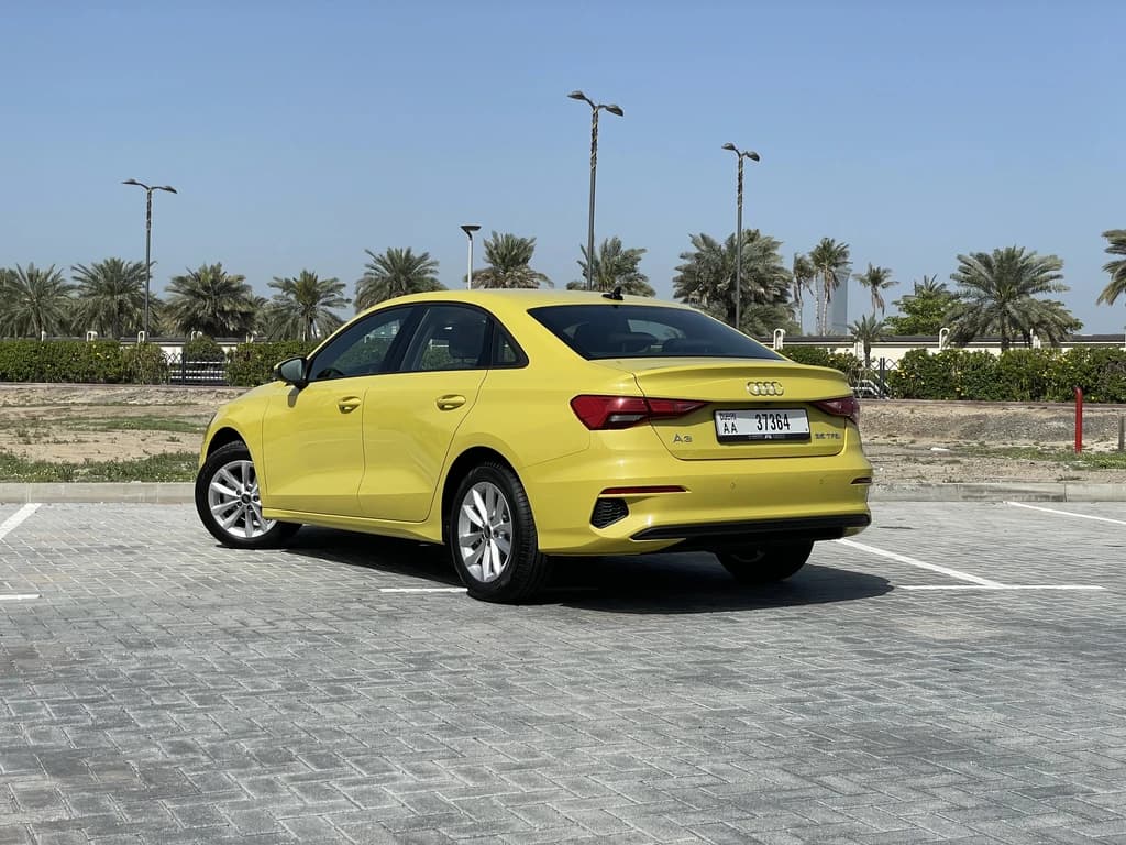 Audi A3 2024 Yellow rear side