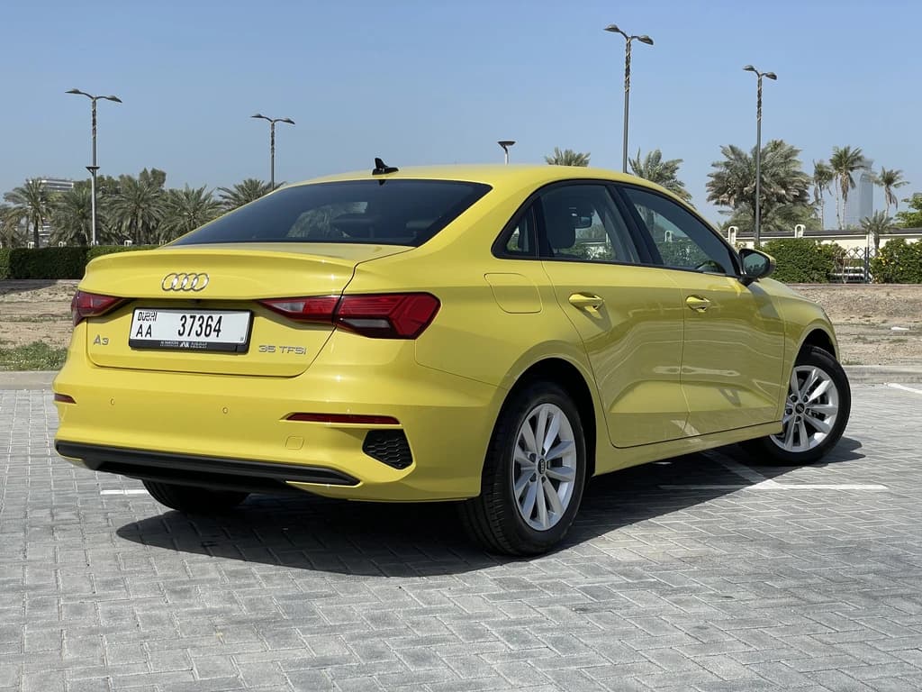 Audi A3 2024 Yellow rear side