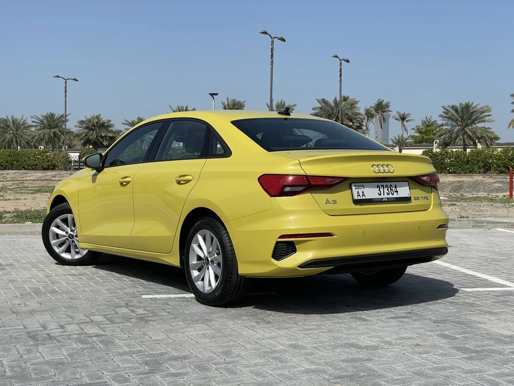 Audi A3 2024 Yellow rear side