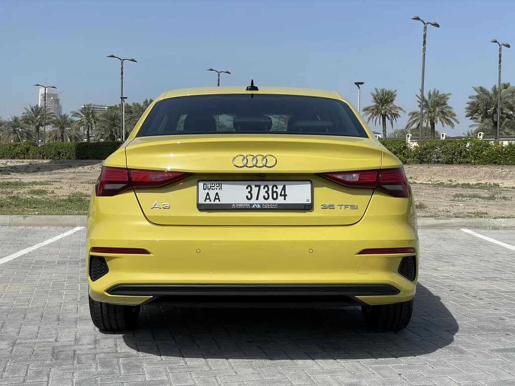 Audi A3 2024 Yellow rear