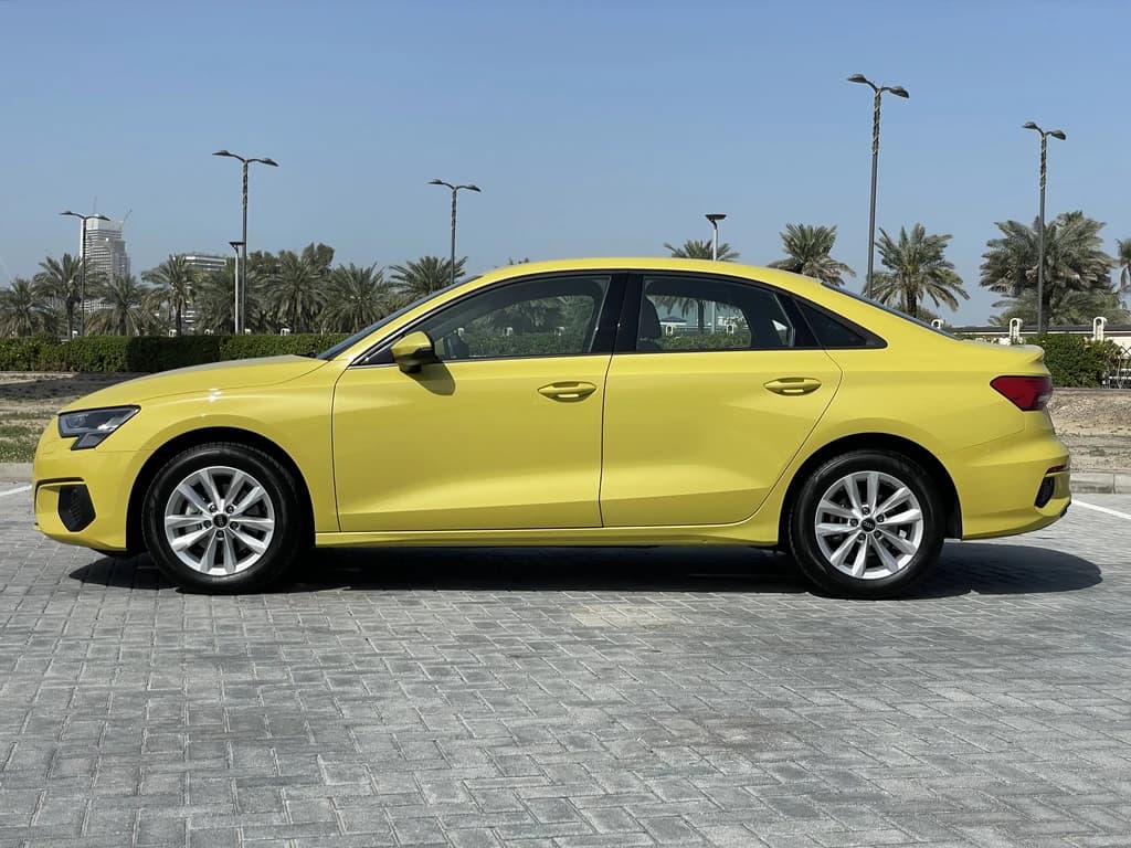 Audi A3 2024 Yellow side left