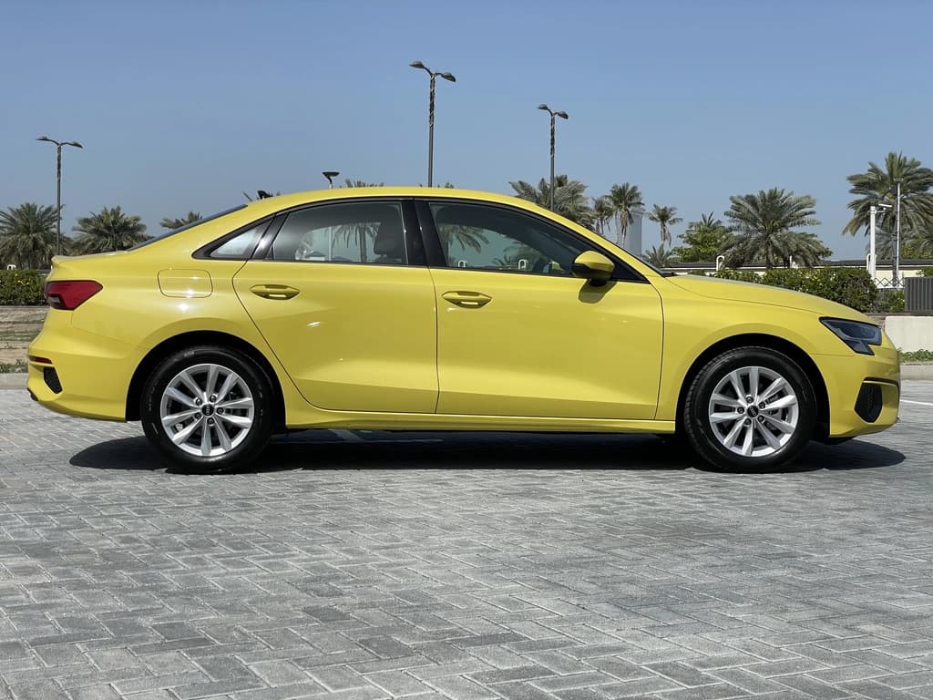 Audi A3 2024 Yellow side right