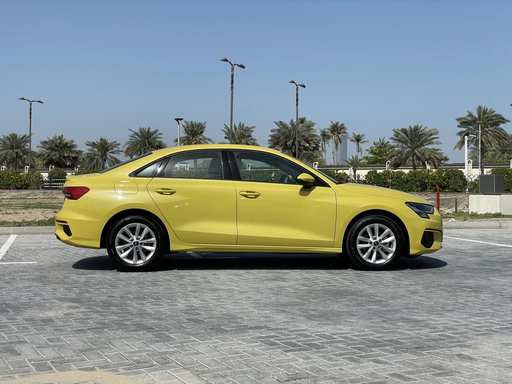 Audi A3 2024 Yellow side right