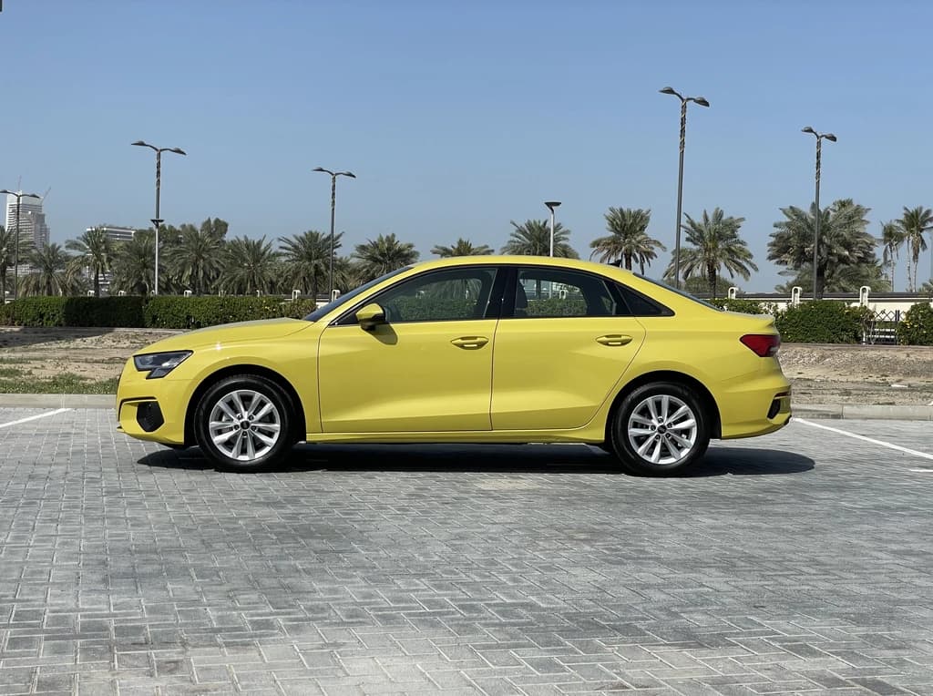 Audi A3 2024 Yellow side right