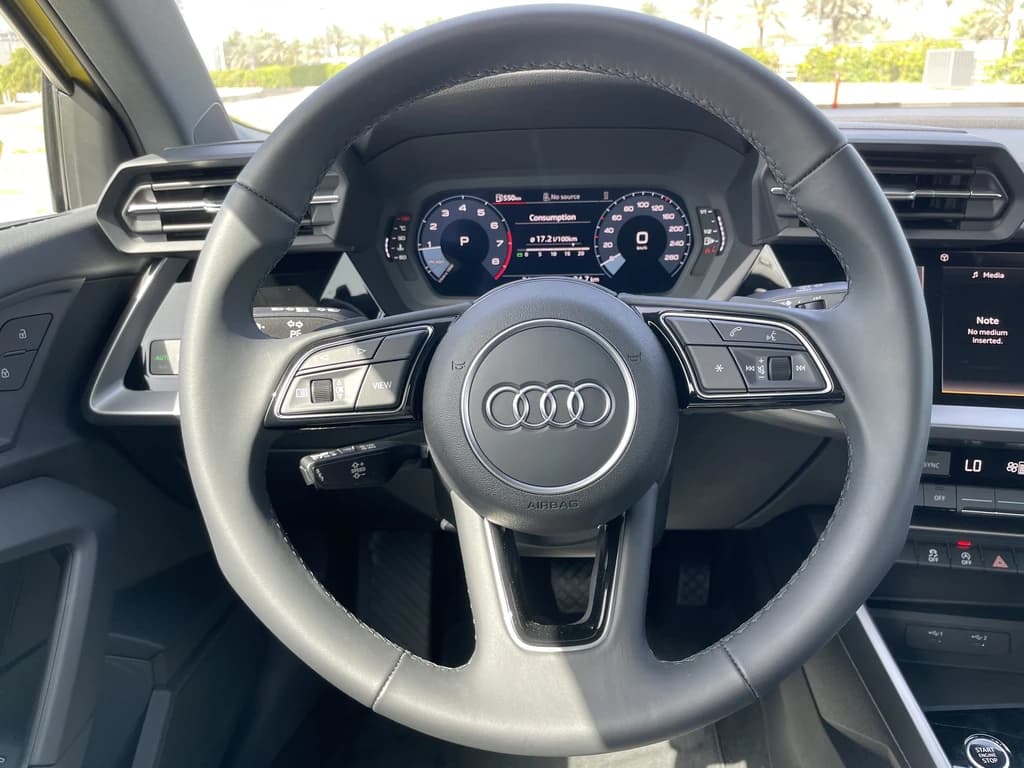 Audi A3 2024 Yellow steering wheel