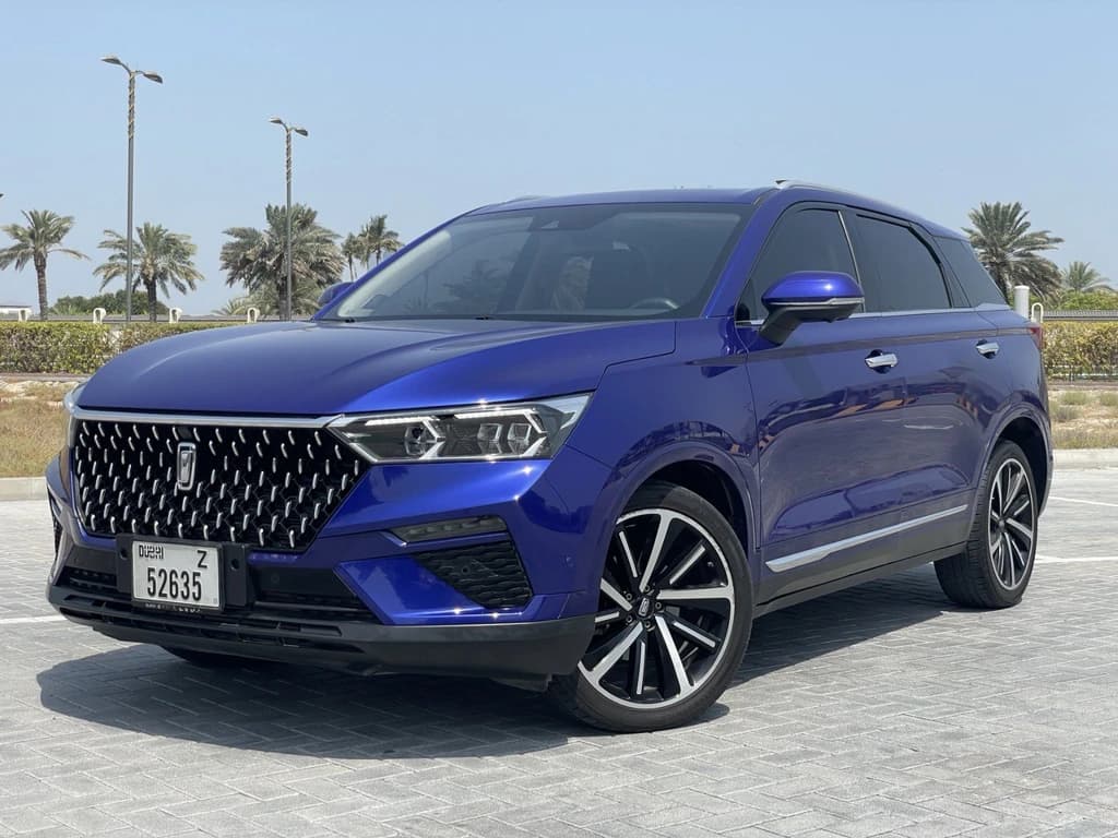 Bestune T77 2024 Blue front side
