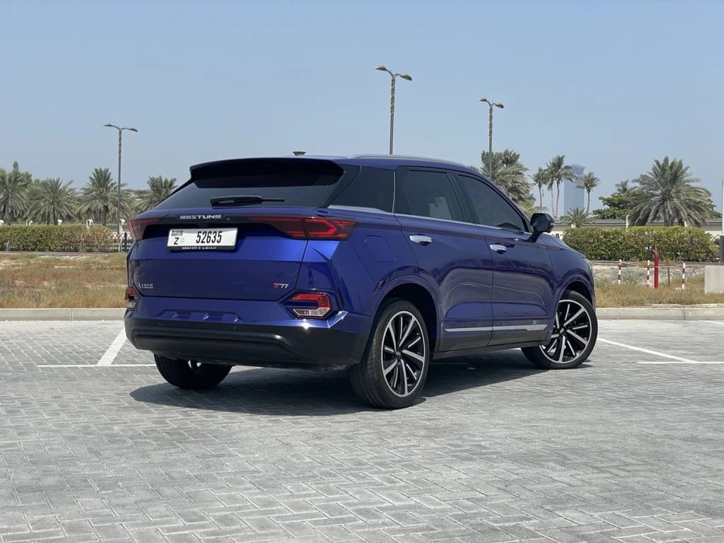 Bestune T77 2024 Blue rear side