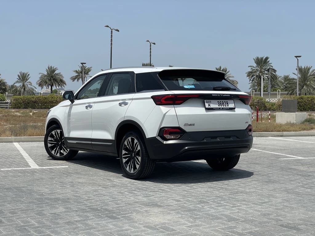 Bestune T77 2024 White rear side