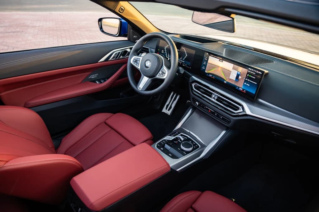 BMW 420i 2024 Blue interior front