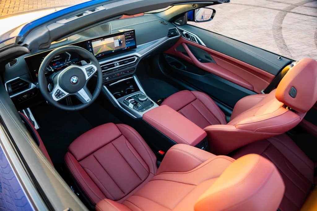BMW 420i 2024 Blue interior front