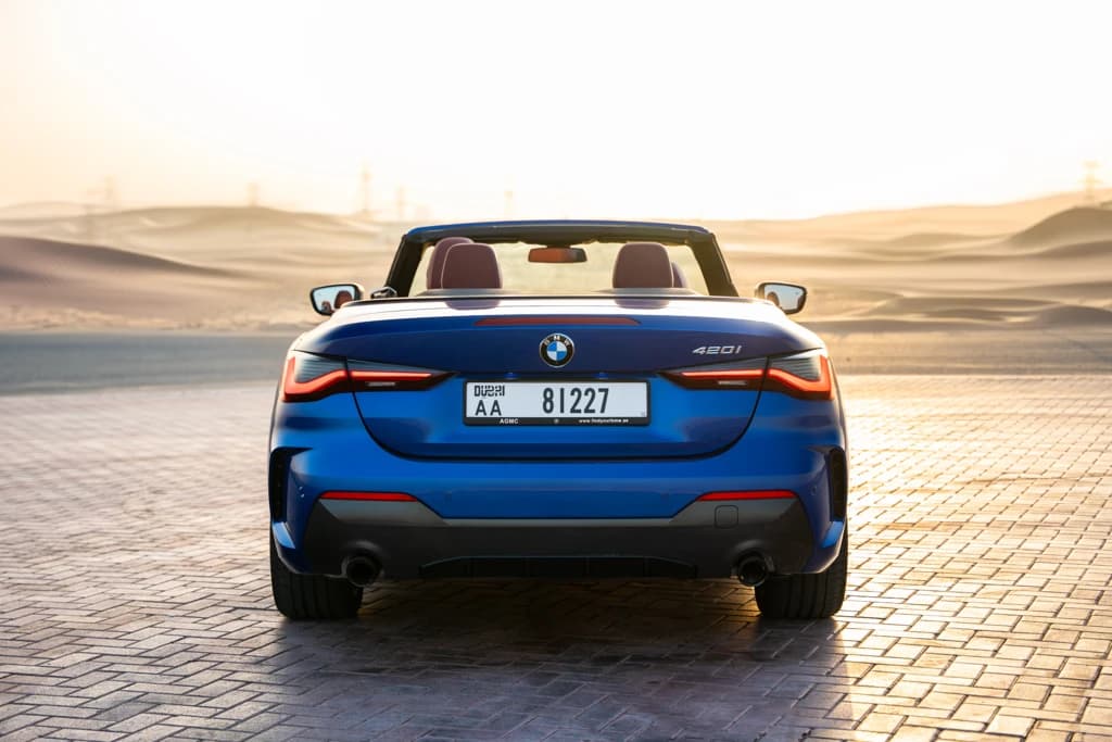 BMW 420i 2024 Blue rear