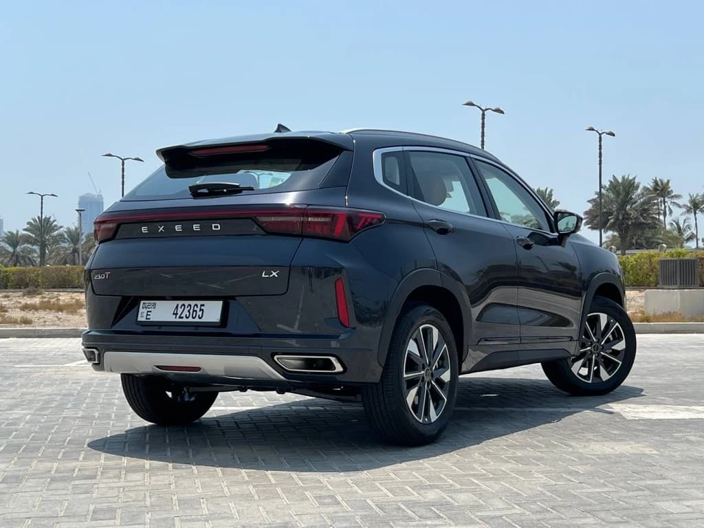 Exeed LX 2024 Black rear side