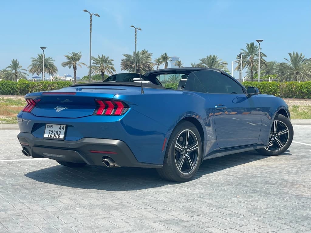 Ford Mustang 2024 Blue rear side