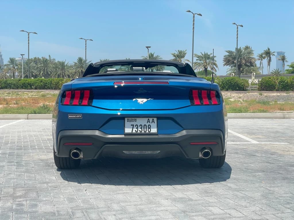 Ford Mustang 2024 Blue rear