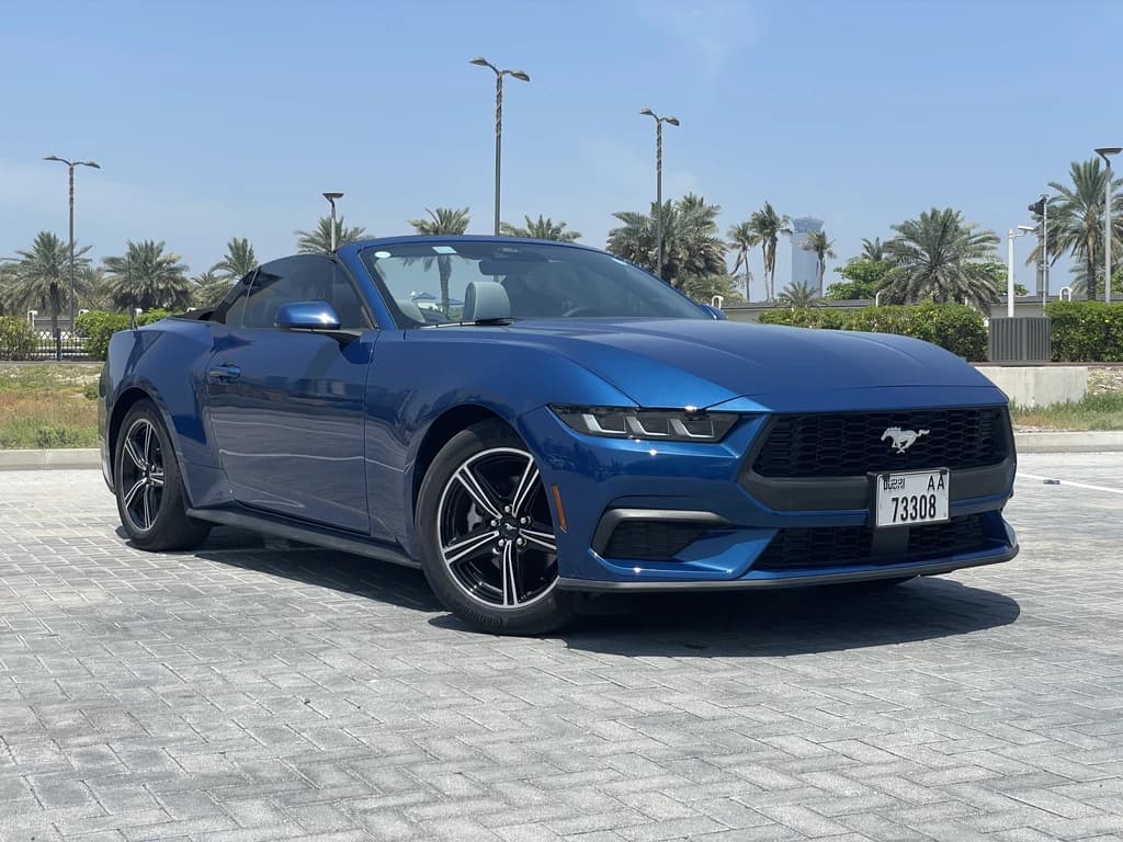 Ford Mustang 2024 Blue front side