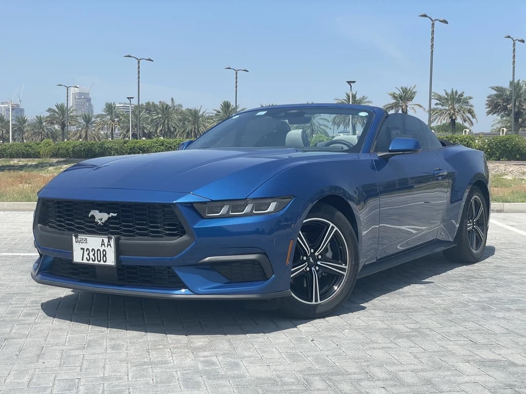 Ford Mustang 2024 Blue front side