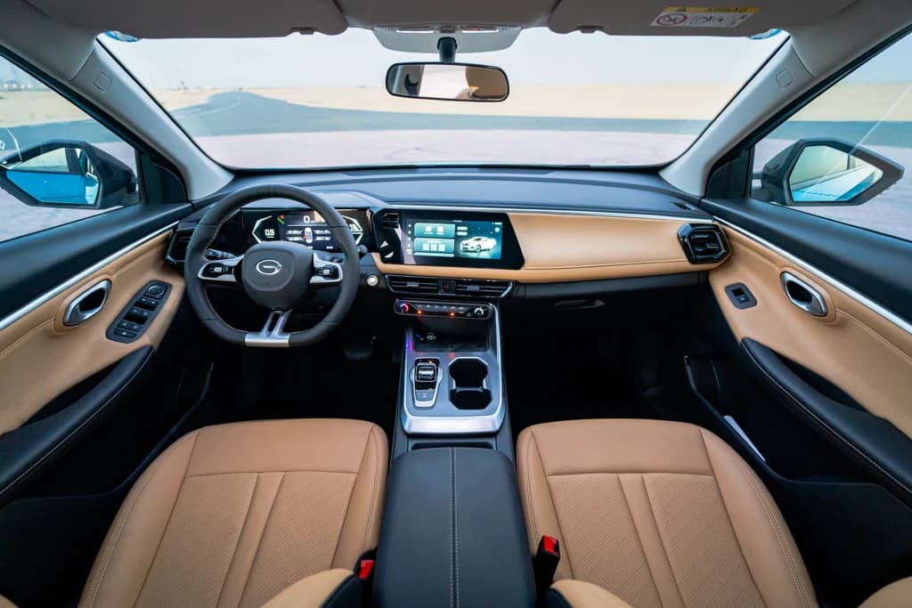 GAC GS3 Emzoom 2025 Aqua Blue dashboard