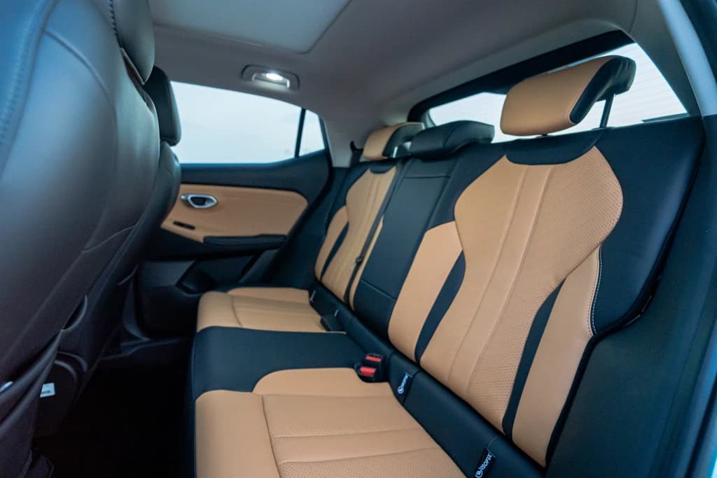 GAC GS3 Emzoom 2025 Aqua Blue rear seats