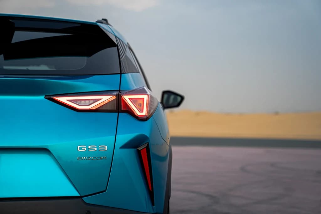 GAC GS3 Emzoom 2025 Aqua Blue taillight