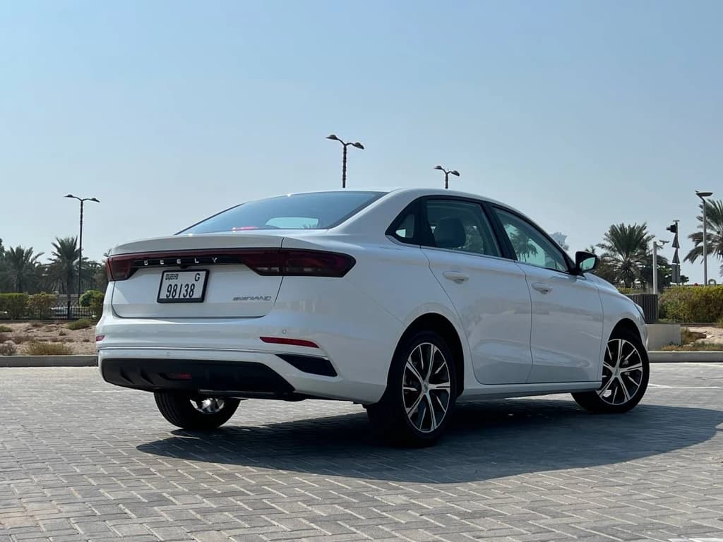 Geely Emgrand 2024 White rear side