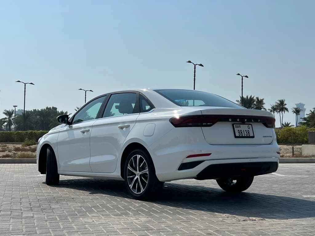 Geely Emgrand 2024 White rear side