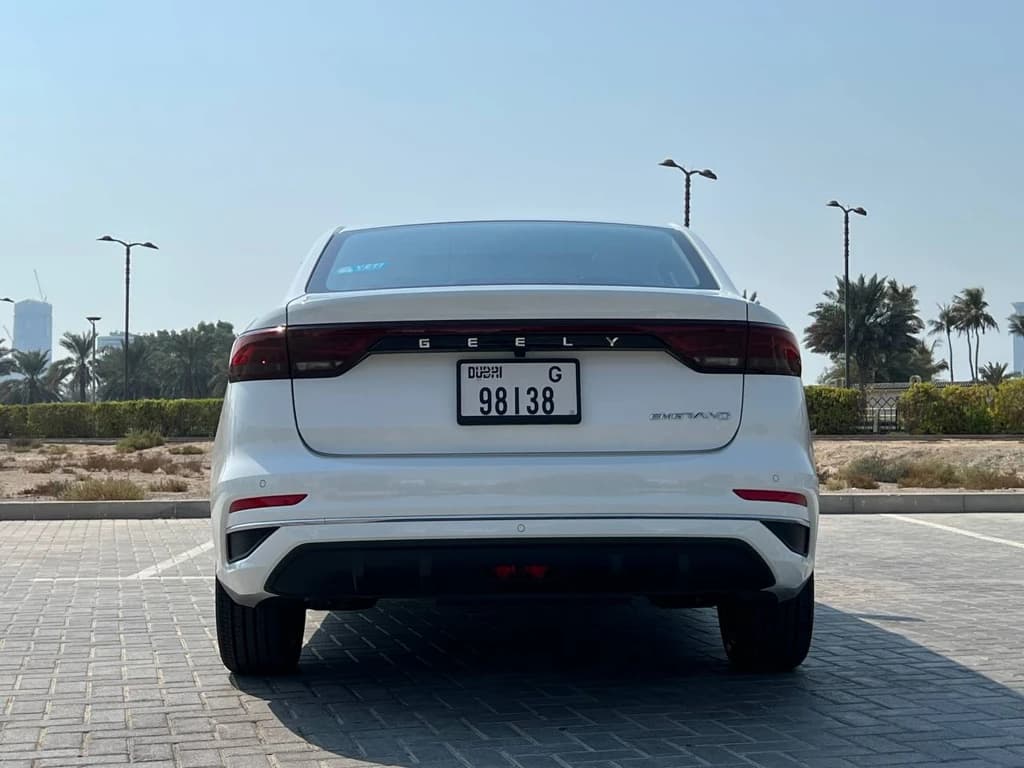 Geely Emgrand 2024 White rear