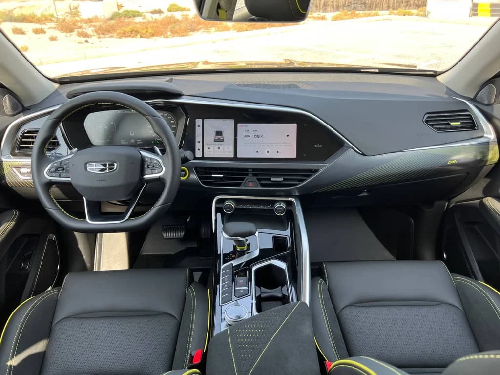 Geely Tugella 2024 Black dashboard