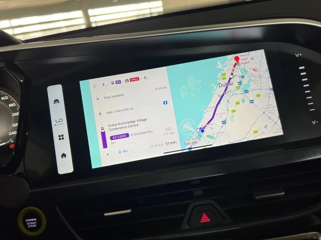 Geely Tugella 2024 Black infotainment screen