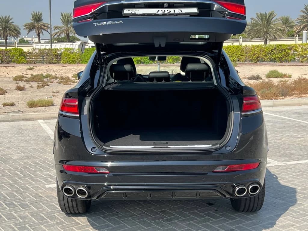 Geely Tugella 2024 Black trunk open