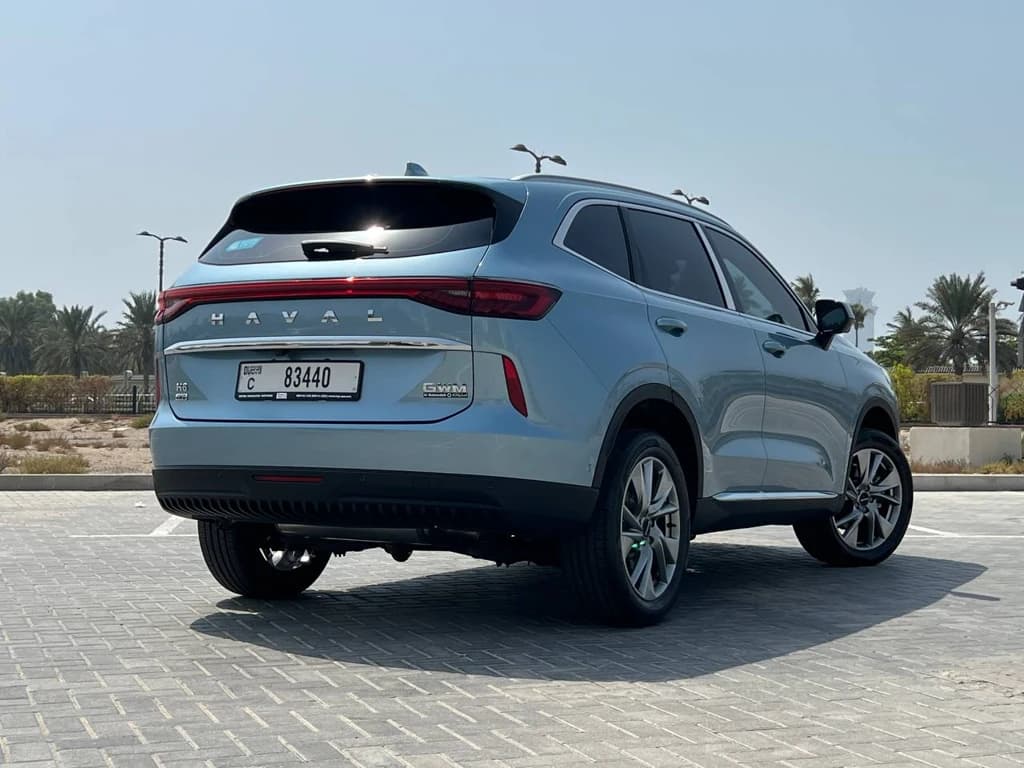 Haval H6 2024 Light Blue rear side