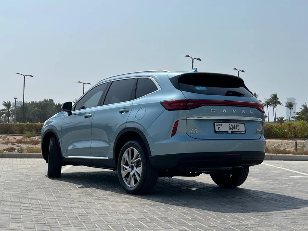 Haval H6 2024 Light Blue rear side