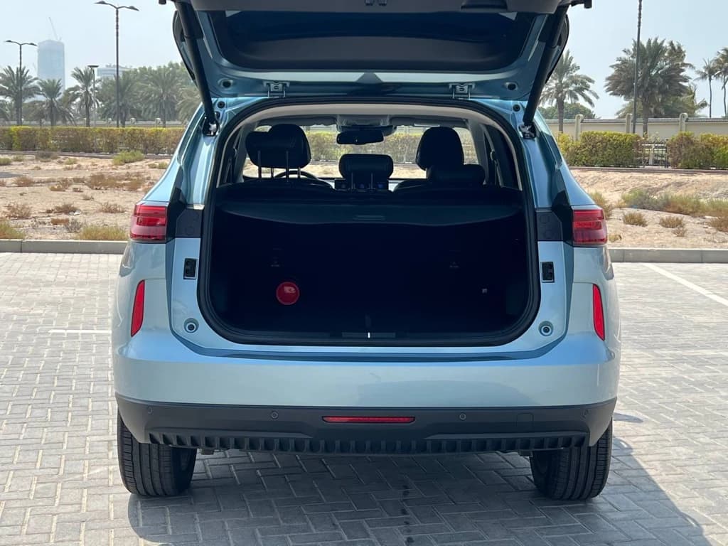 Haval H6 2024 Light Blue trunk open