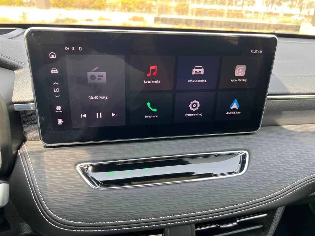 Haval Jolion 2024 Green infotainment screen