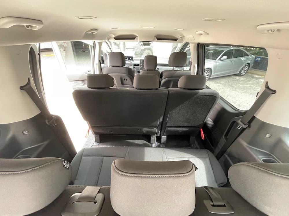 Hyundai Staria 2022 White interior rear