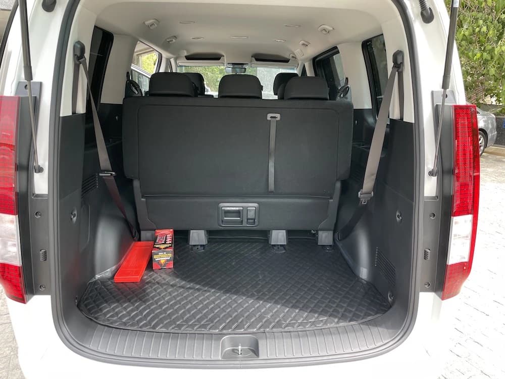 Hyundai Staria 2022 White trunk interior