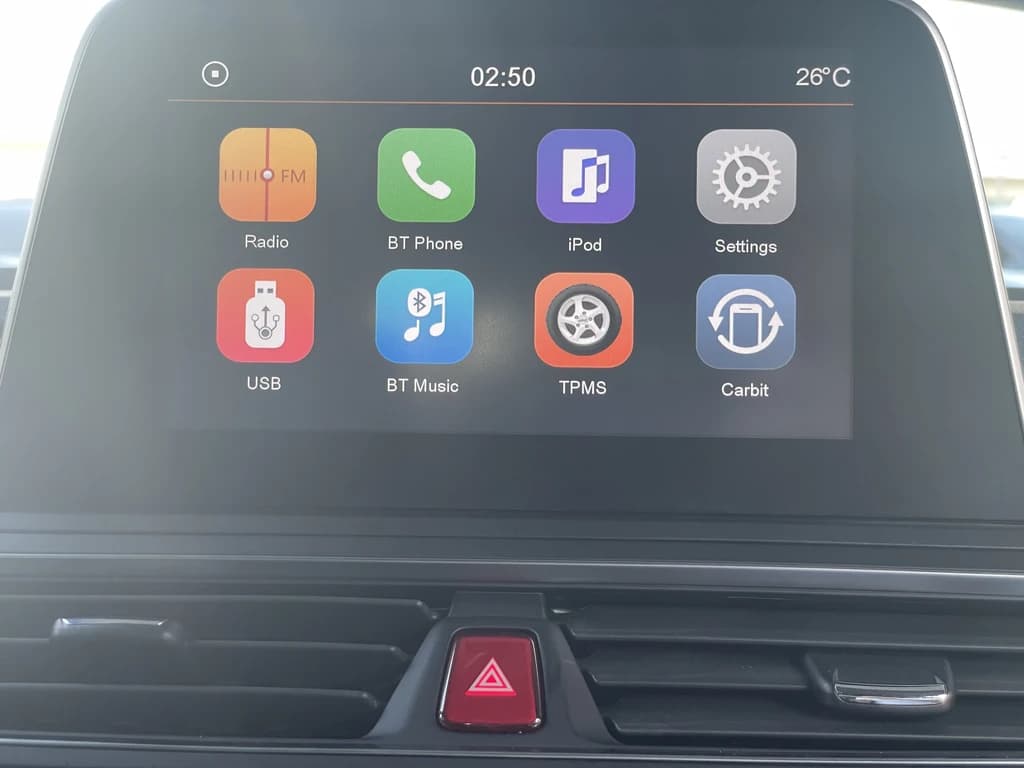 JAC S3 2023 Red infotainment screen
