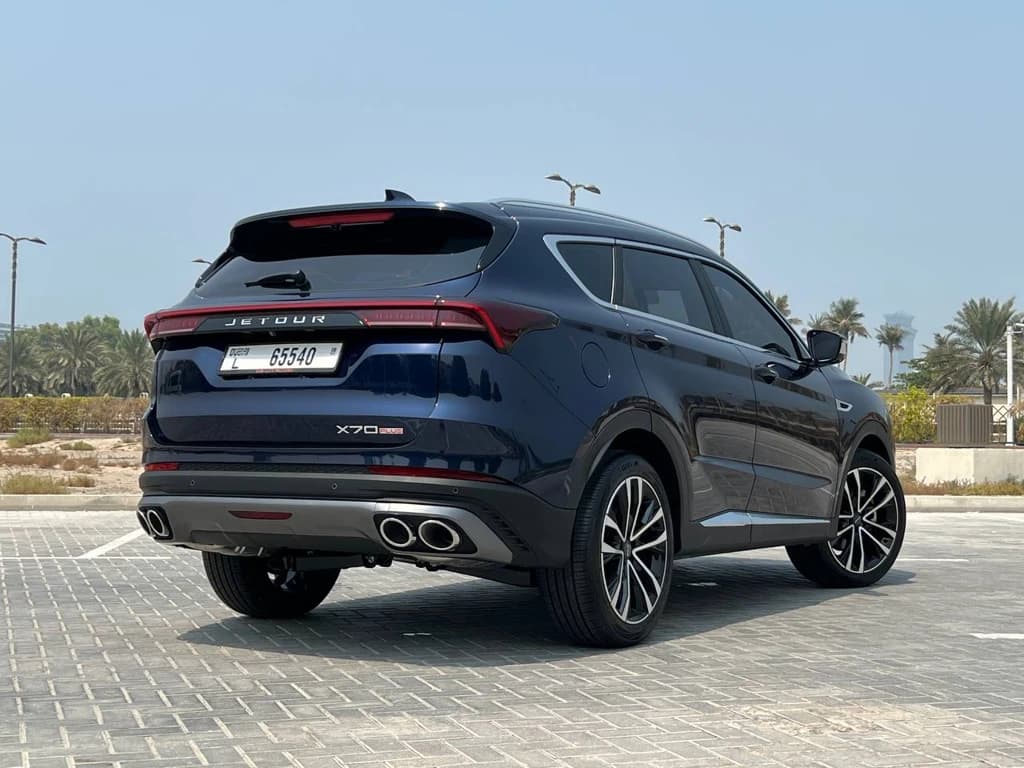 Jetour X70 Plus 2024 Blue rear side