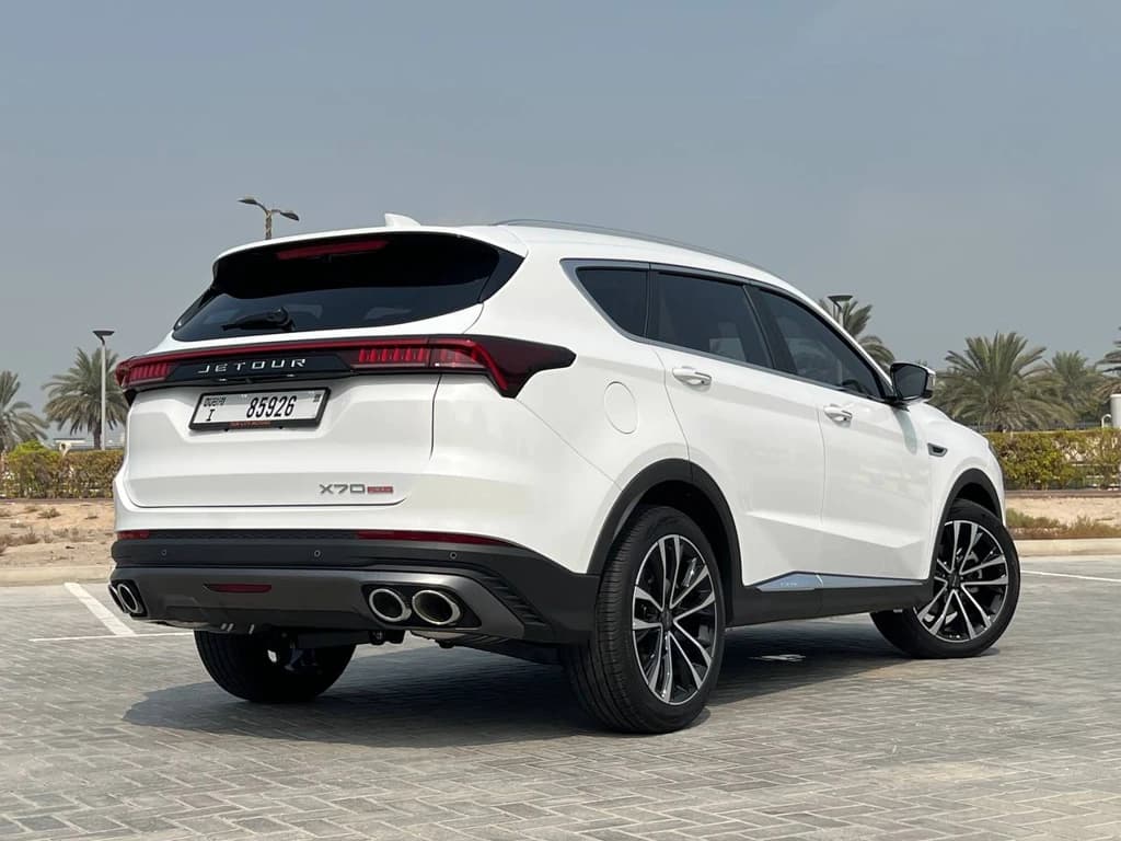 Jetour X70 Plus 2024 White rear side