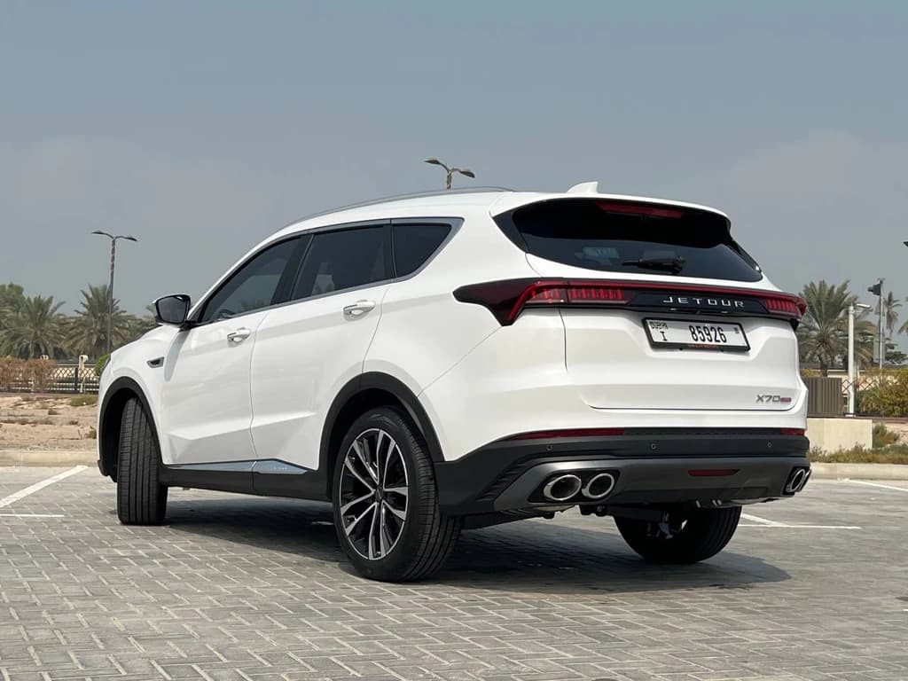 Jetour X70 Plus 2024 White rear side