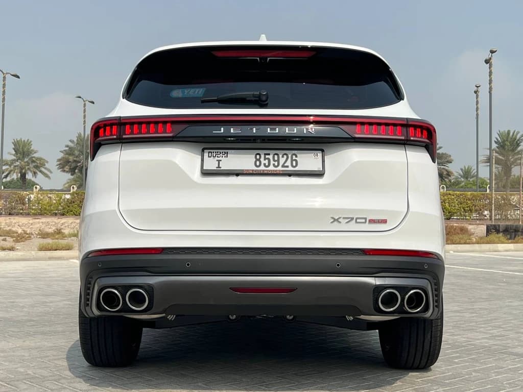 Jetour X70 Plus 2024 White rear