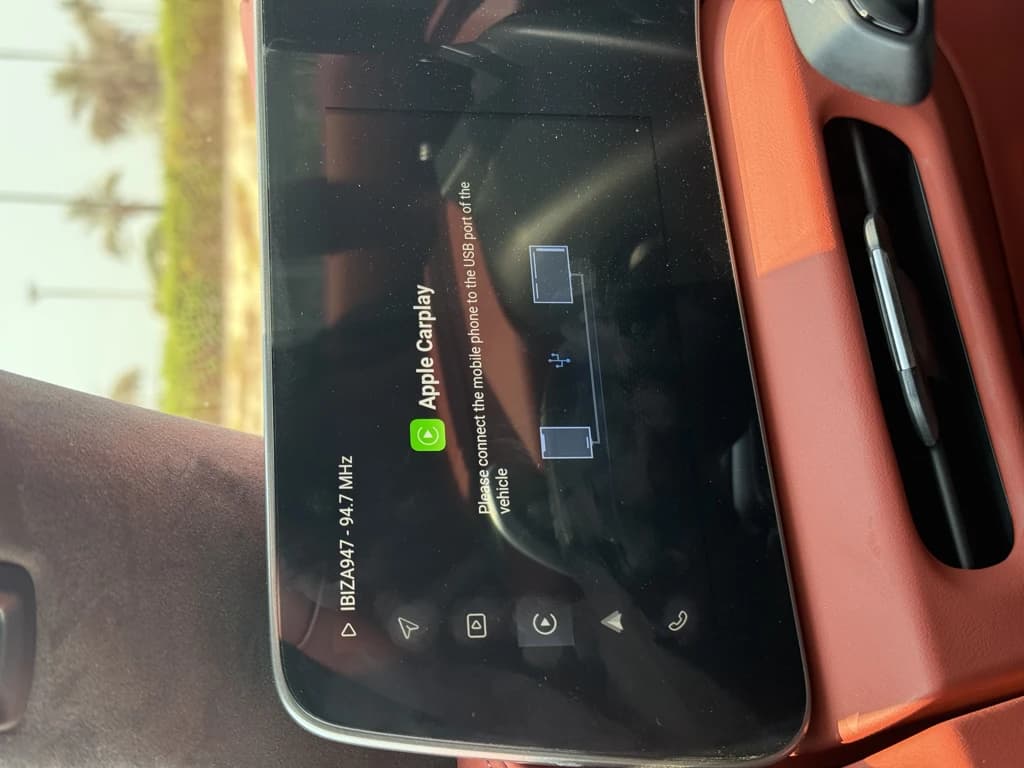 MG Cyberster 2025 Gray infotainment screen