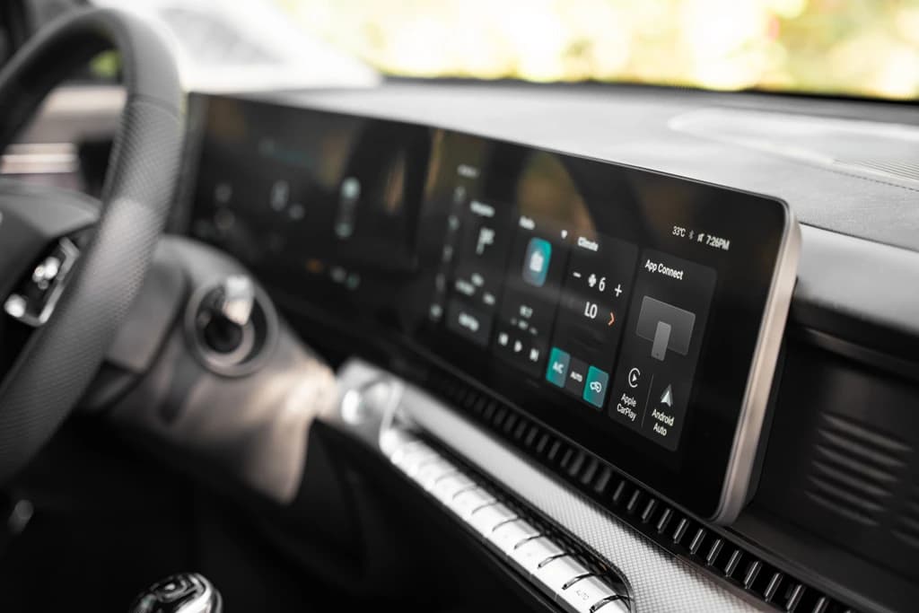 MG RX9 2025 Beige infotainment screen