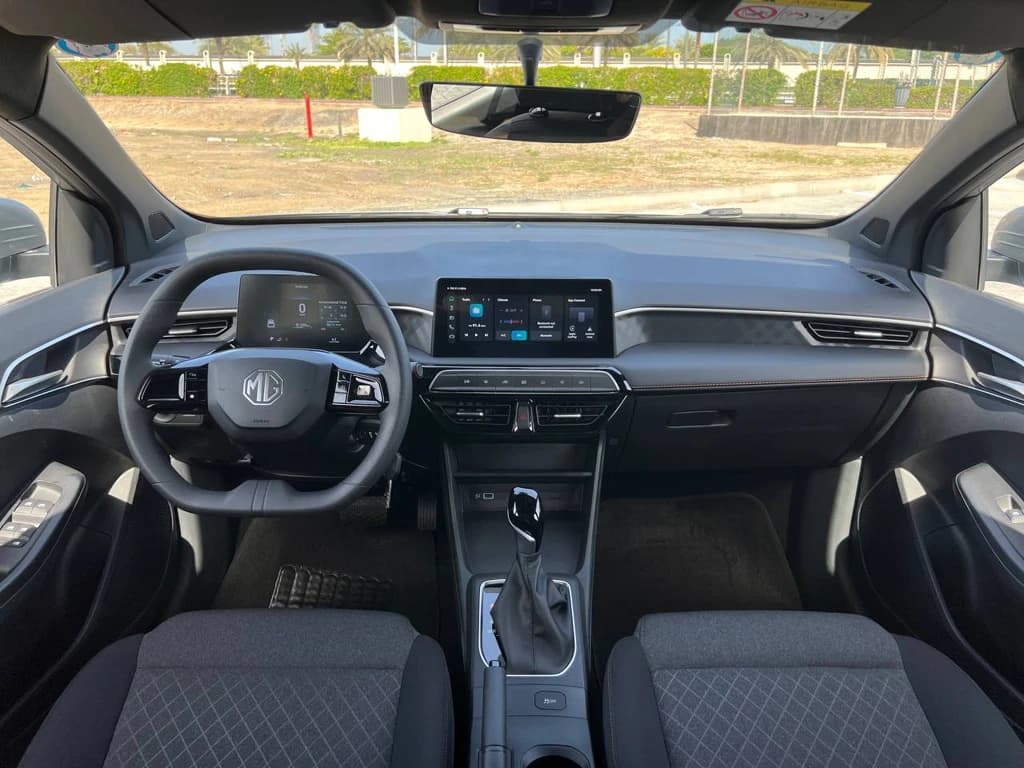 MG3 2024 White interior front