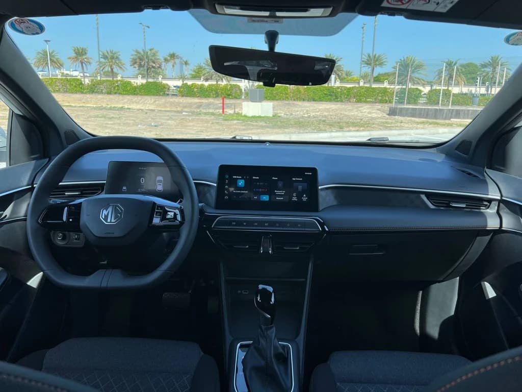 MG3 2024 White interior front
