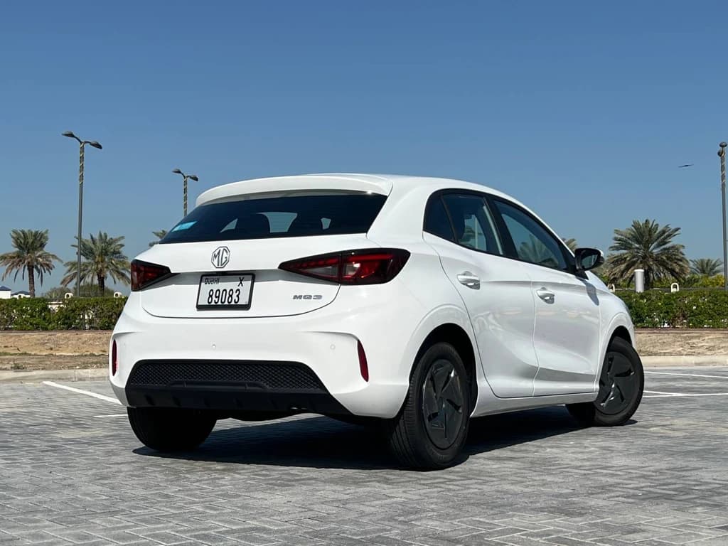 MG3 2024 White rear side