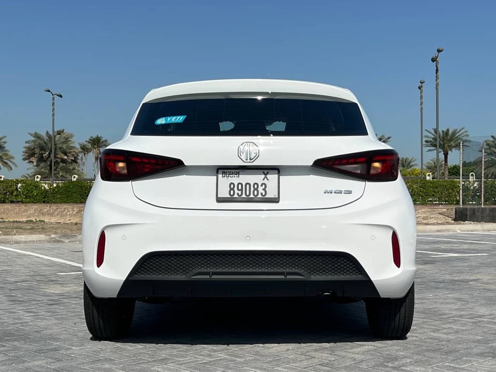 MG3 2024 White rear