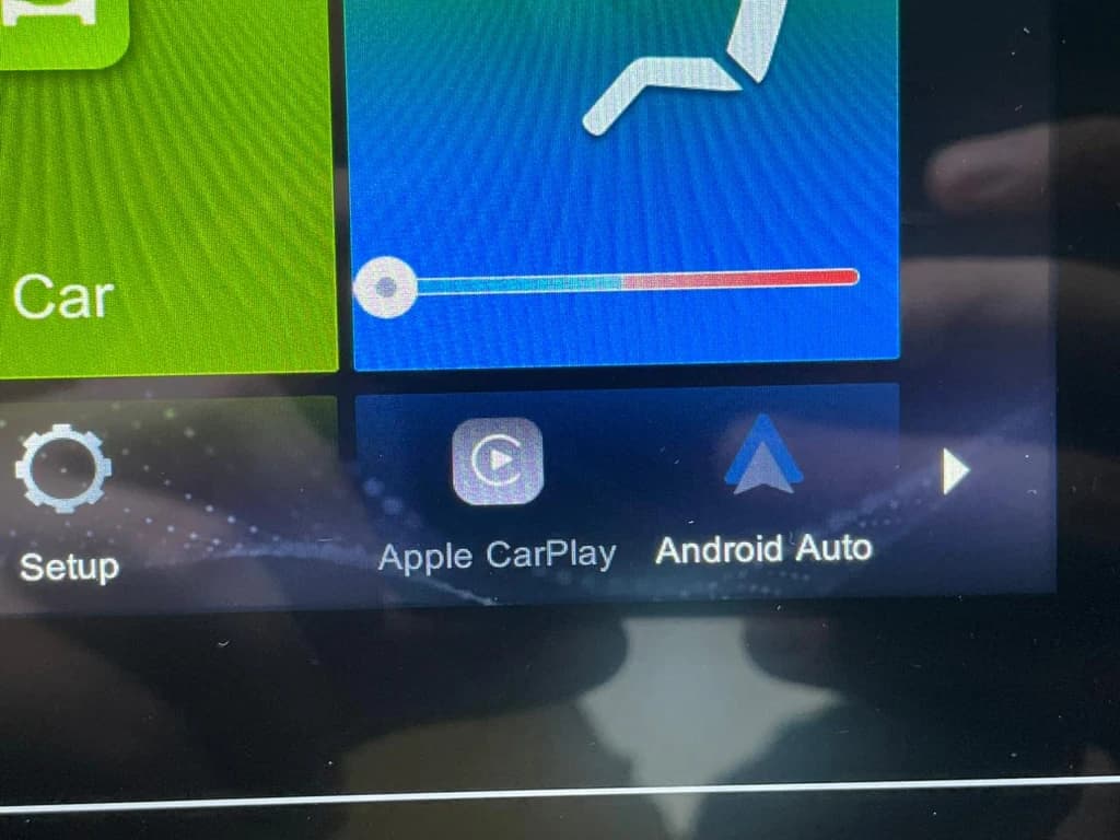 MG5 2022 Blue infotainment screen
