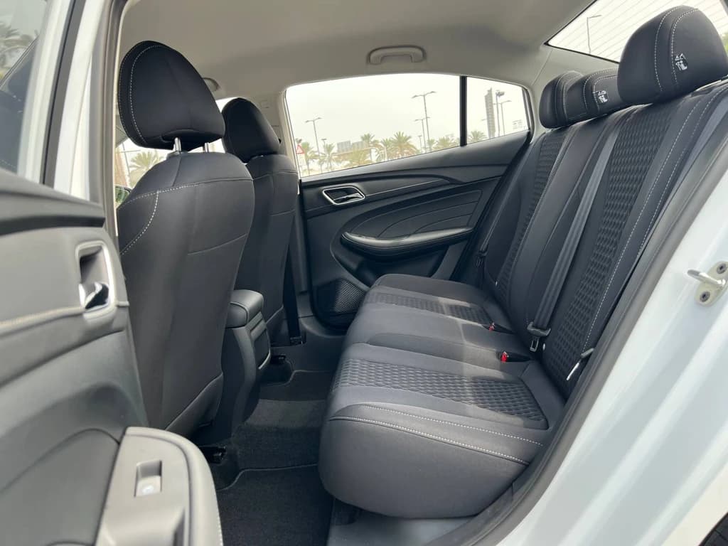 MG5 2024 White rear seats