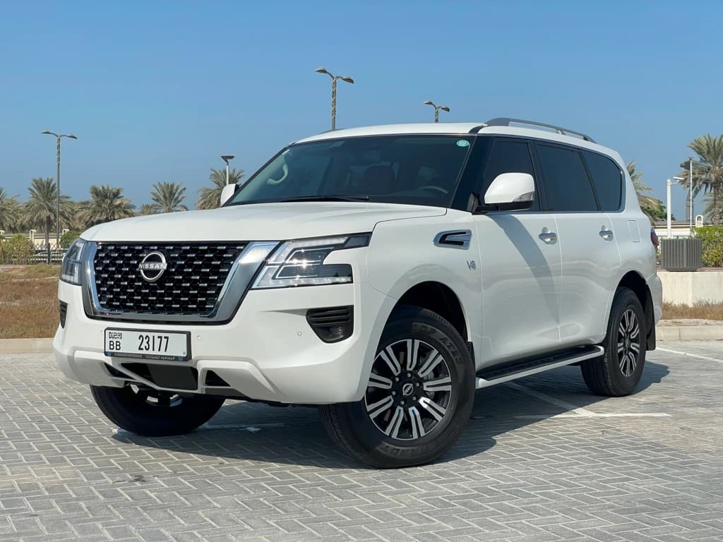 Nissan Patrol 2024 White front side